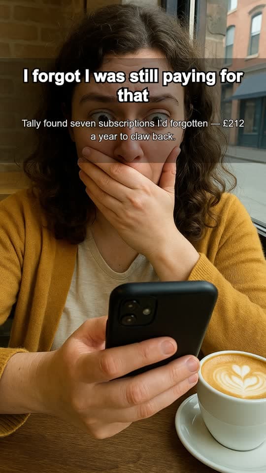 A vertical UGC ad exported from Reelfinn, with its caption burned in.