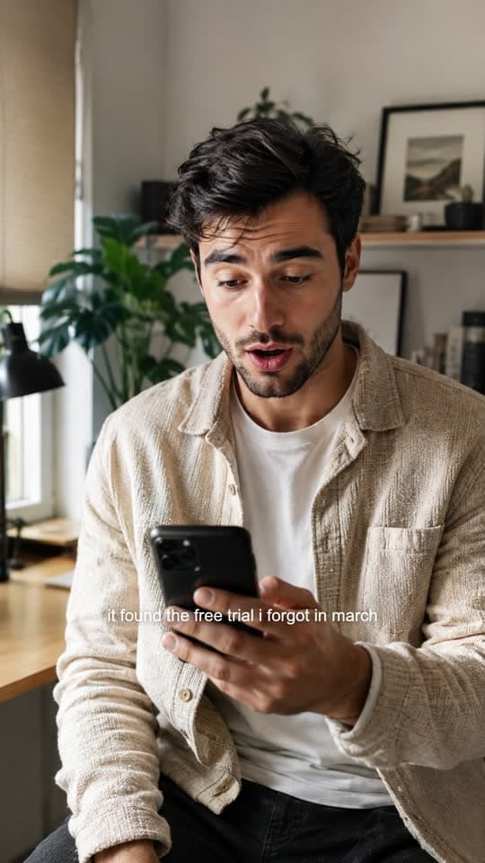 A vertical UGC ad exported from Reelfinn, with its caption burned in.